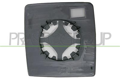 MIRROR GLASS BASE RIGHT-CONVEX-CHROME