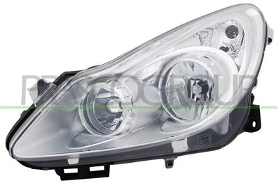 OPTICA IZQUIERDA H1+H7 ELECTRICA-CON MOTOR-CROMADA