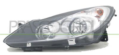 OPTICA IZQUIERDA H7+H1 ELECTRICA-CON MOTOR-NEGRA