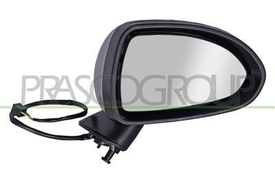 RETROVISORE DESTRO-ELETTRICO-CALOTTA BIANCA-CON PRIMER-BRACCIO NERO-6H3P