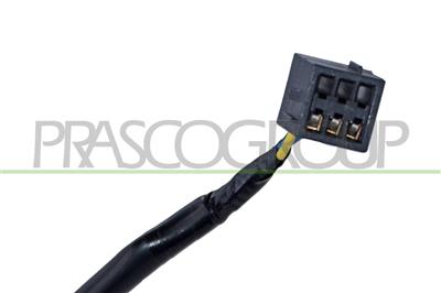 RETROVISORE SINISTRO-ELETTRICO-CALOTTA BIANCA-CON PRIMER-BRACCIO NERO-6H3P