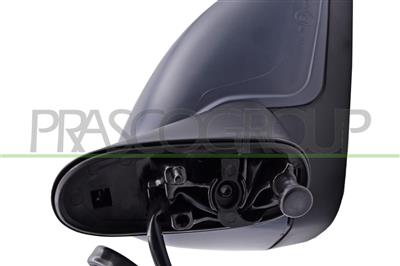 RETROVISORE SINISTRO-ELETTRICO-CALOTTA BIANCA-CON PRIMER-BRACCIO NERO-6H3P