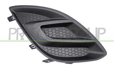 BUMPER GRILLE RIGHT-BLACK-WITHOUT FOG LAMP HOLE