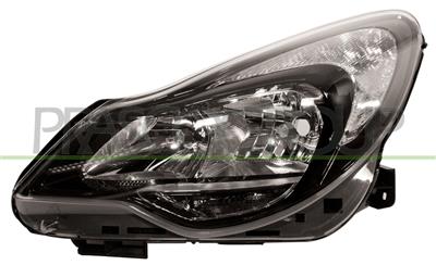 PROIETTORE SINISTRO H7+H1-ELETTRICO-CON MOTORE-NERO