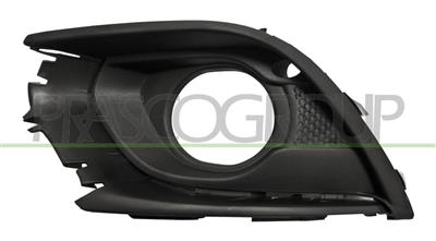 BUMPER GRILLE LEFT-BLACK-TEXTURED FINISH-WITH FOG LAMP AND MOLDING HOLES