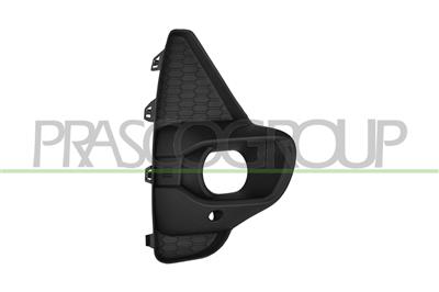 FRONT BUMPER GRILLE RIGHT-BLACK-WITH FOG LAMP HOLE