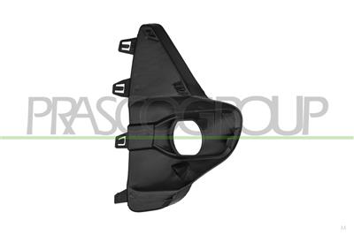 FRONT BUMPER GRILLE LEFT-BLACK-WITH FOG LAMP HOLE