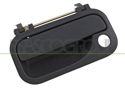 FRONT DOOR HANDLE LEFT-OUTER-BLACK-WITH KEY HOLE
