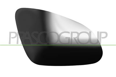 MIRROR GLASS BASE RIGHT-HEATED-CONVEX-CHROME