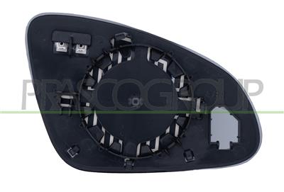 MIRROR GLASS BASE LEFT-CONVEX-HEATED-CHROME