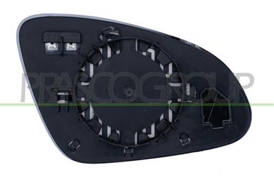 MIRROR GLASS BASE LEFT-ASPHERICAL-HEATED-CHROME