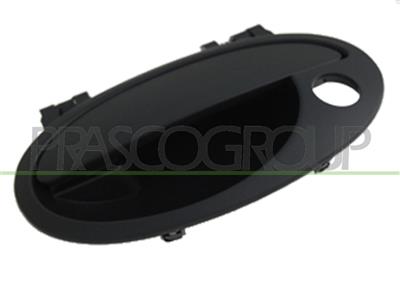 FRONT DOOR HANDLE LEFT-OUTER-BLACK-WITH KEY HOLE