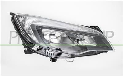 OPTICA DERECHA H7+H7 ELECTRICA-CON MOTOR-NEGRA