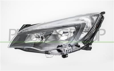 OPTICA IZQUIERDA H7+H7 ELECTRICA-CON MOTOR-NEGRO
