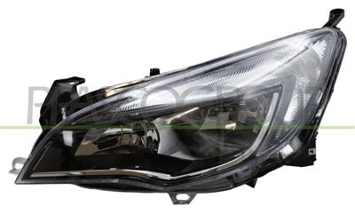 OPTICA IZQUIERDA H7+H7 ELECTRICA-CON MOTOR-CON BORDE CROMADO