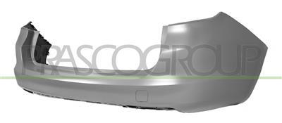 REAR BUMPER-PRIMED-WITH TOW HOOK COVER-WITH PDC CUTTING MARKS PDC AND PARK ASSIST MOD. STATION WAGON