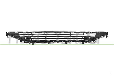FRONT BUMPER GRILLE-CENTRE-BLACK-WITH PDC