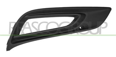BUMPER GRILLE RIGHT-BLACK-WITH FOG LAMP HOLE