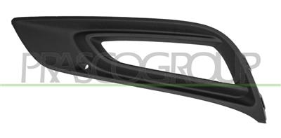 BUMPER GRILLE LEFT-BLACK-WITH FOG LAMP HOLES