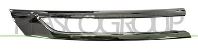 MOULURE DE GRILLE DE CALANDRE SUPERIEURE DROITE CHROMEE