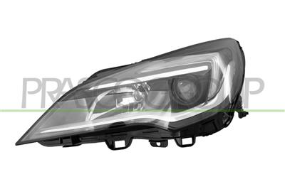 HEADLAMP LEFT ELECTRIC H1+H7-WITH MOTOR-LED-BLACK