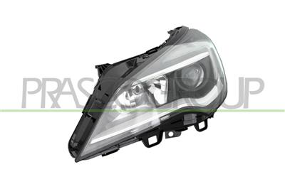 HEADLAMP LEFT ELECTRIC H1+H7-WITH MOTOR-LED-BLACK
