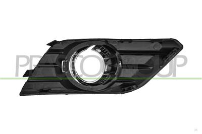 FRONT BUMPER GRILLE LEFT-BLACK-WITH FOG LAMP HOLE