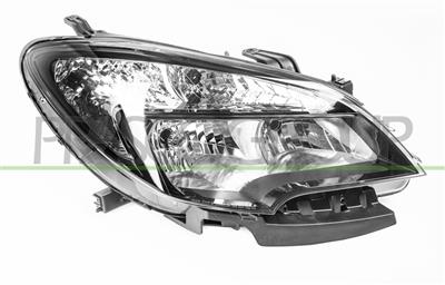 PROIETTORE DESTRO H7+HB3-ELETTRICO-CON MOTORE-NERO