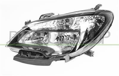 SCHEINWERFER LINKS-H7+HB3-MIT LWR-MIT MOTOR-SCHWARZ