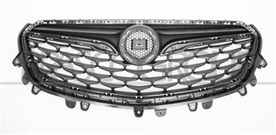 GRILLE CALANDRE NOIRE