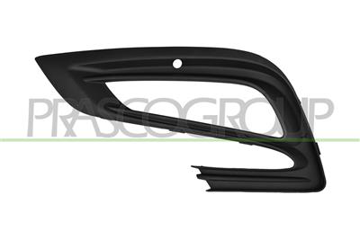 FRONT BUMPER GRILLE LEFT-BLACK-WITH FOG LAMP HOLE