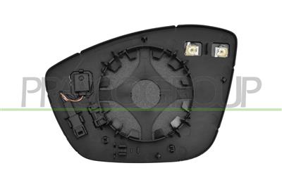 MIRROR GLASS BASE RIGHT-HEATED-WITH BLIS-CONVEX