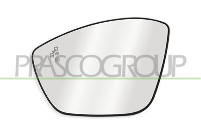 VERRE DE RETROVISEUR GAUCHE-CHAUFFANT-AVEC BLIS-CONVEX