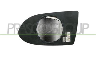 MIRROR GLASS BASE RIGHT-HEATED-CONVEX-CHROME