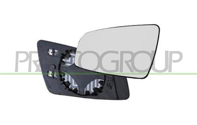 MIRROR GLASS BASE RIGHT-HEATED-CONVEX-CHROME