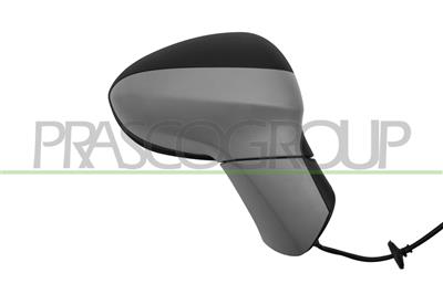 ESPEJO DERECHO-ELECTRICO-IMPRIMADO-TERMICO-ABATIBLE-CUERPO NEGRO-GRANULADO-CONVEXO-7 PINES