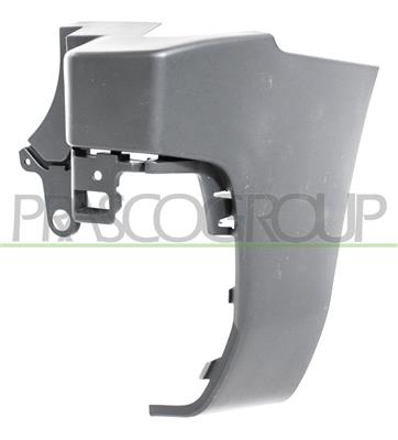 REAR BUMPER END CUP RIGHT-BLACK-TEXTURED FINISHOPEN SIDE TAILGATE MOD. 2 HINGED DOORS