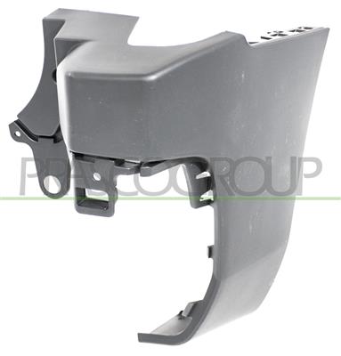 REAR BUMPER END CUP RIGHT-BLACK-TEXTURED FINISHOPEN SIDE TAILGATE MOD. 2 HINGED DOORS