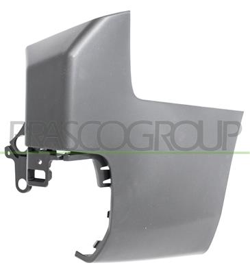 REAR BUMPER END CUP RIGHT-BLACK-TEXTURED FINISH-TAILGATE-LONG WHEEL BASE