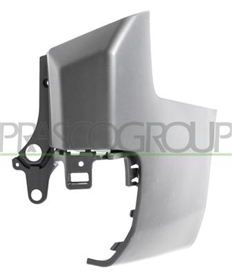 REAR BUMPER END CUP RIGHT-BLACK-TEXTURED FINISH-TAILGATE-LONG WHEEL BASE