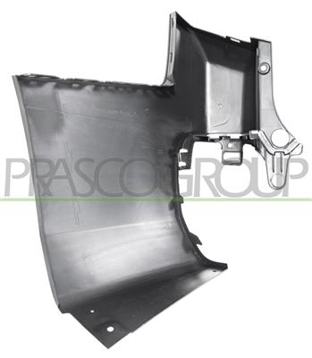 REAR BUMPER END CUP RIGHT-BLACK-TEXTURED FINISH-TAILGATE-LONG WHEEL BASE