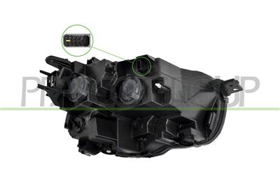 HEADLAMP LEFT-ELECTRIC-WITH MOTOR-WITH DAY RUNNING LIGHT-LED