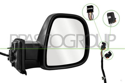 RETROVISORE DESTRO-ELETTRICO-NERO-TERMICO-CHIUDIBILE-CON SONDA-CONVESSO-9 PINS