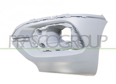 FRONT BUMPER END CUP LEFT-PRIMED-WITH PDC CUTTING MARKS