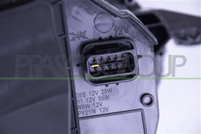 OPTICA IZQUIERDA H1+H7 ELECTRICA-CON MOTOR-NEGRA