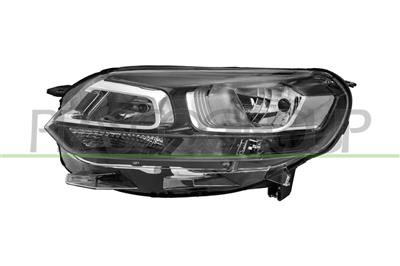PROIETTORE SINISTRO H1+H7-ELETTRICO-CON MOTORE-NERO