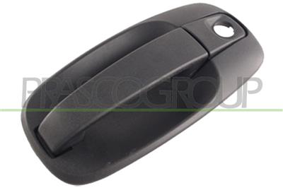 FRONT DOOR HANDLE LEFT-OUTER-BLACK-WITH KEY HOLE