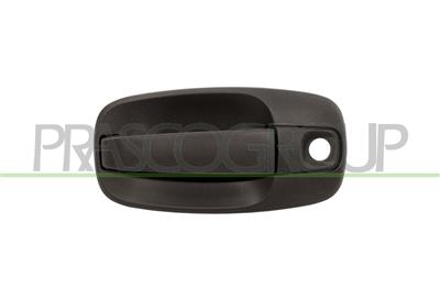 REAR DOOR HANDLE RIGHT-OUTER-BLACK-WITH KEY HOLE