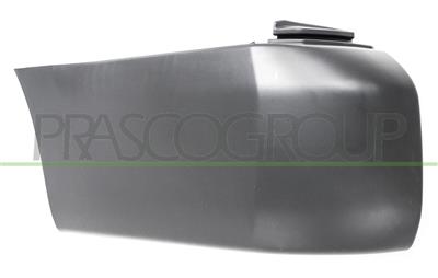 REAR BUMPER END CUP LEFT-BLACK-TEXTURED FINISH-WITH PARK ASSIST CUTTING MARK-LONG WHEEL BASE