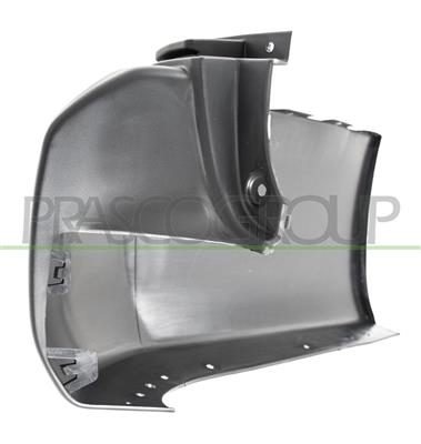 REAR BUMPER END CUP LEFT-BLACK-TEXTURED FINISH-WITH PARK ASSIST CUTTING MARK-LONG WHEEL BASE